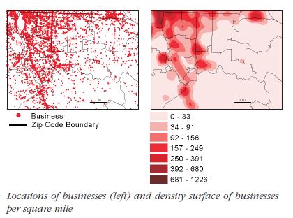 dot density vs surface